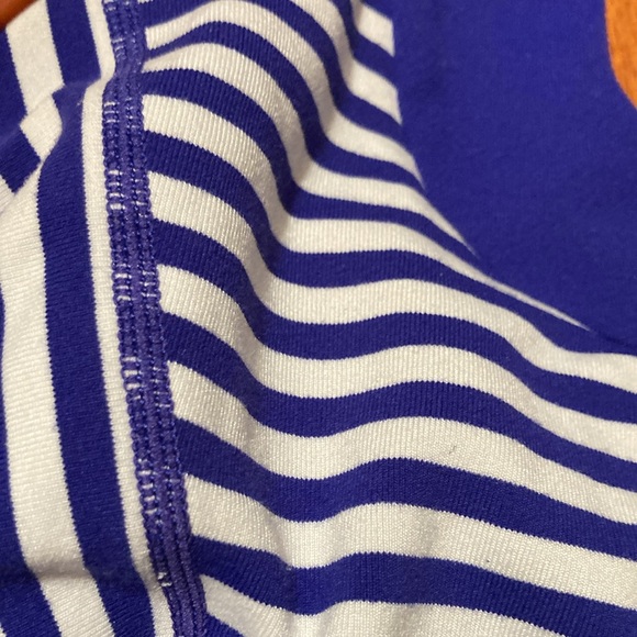 LULU LEMON racer back tank, stretchy striped sleeveless. Very well made. - Picture 14 of 16